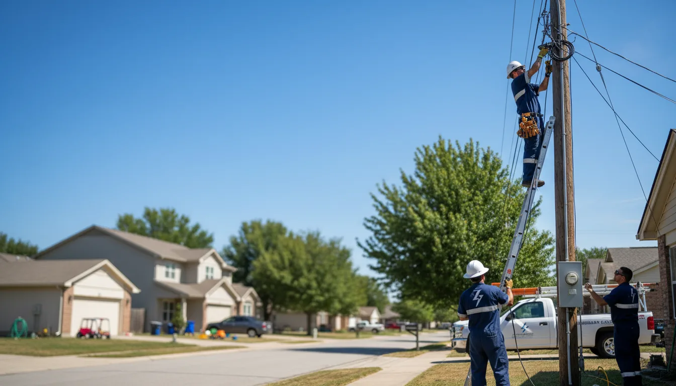 Residential electrician providing installation services in Dutton, MT